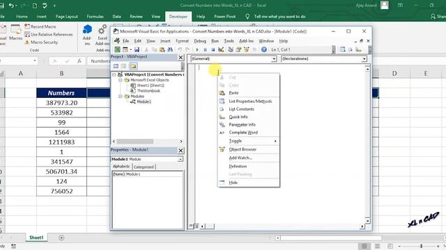 Convert Numbers into Words in Excel (90 Seconds to Excel) смотреть онлайн