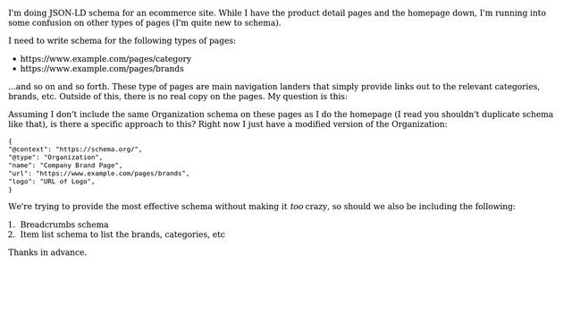 Webmasters: JSON-LD schema for category pages смотреть онлайн