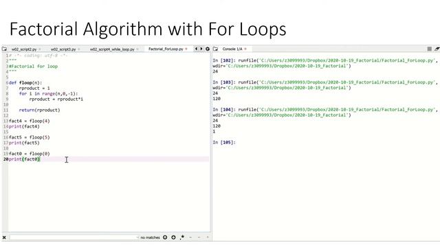 Factorial Program in Python with For Loops and While Loops смотреть онлайн
