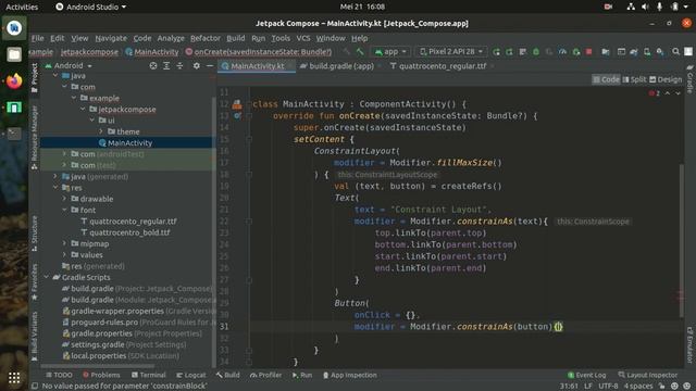 Tutorial Jetpack Compose Android - Constraint Layout - Part 10 смотреть онлайн