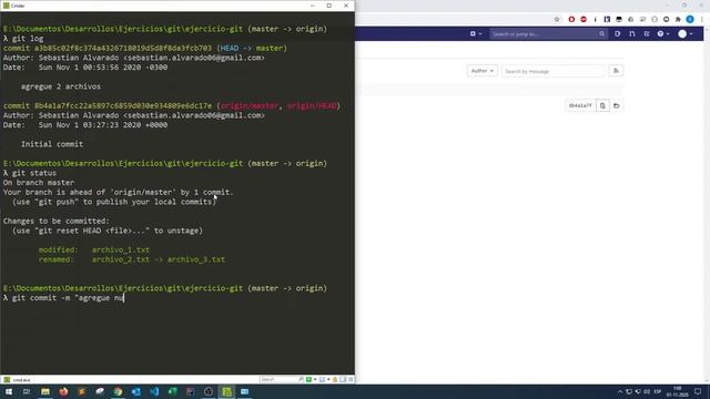 GIT - Actualizando la rama remota (git push) смотреть онлайн