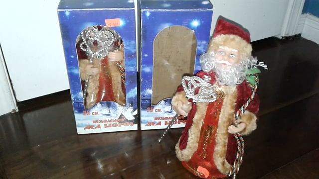 ( 25cm Дед мороз музыкальный) 25cm Russian singing motionette santa ??? смотреть онлайн