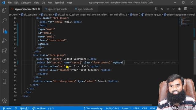 Create & Submit template driven form in Angular || Angular Tutorial смотреть онлайн