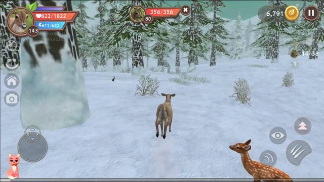 Статные ОЛЕНИ и трусливые ЗАЙЦЫ в WildCraft смотреть онлайн