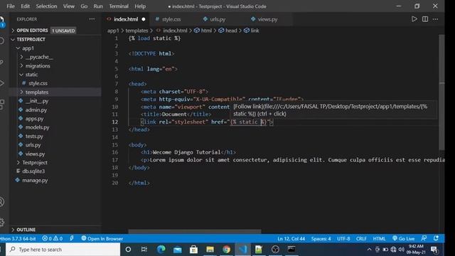 Malayalam Django Tutorial Load Static Files | HTML, CSS, Images, JavaScript смотреть онлайн