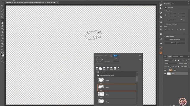 Best New 60 Watercolor Masks Brush For Photoshop смотреть онлайн