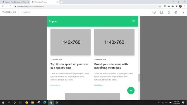 Rapoo: Free Bootstrap 4 HTML5 Corporate Website Template смотреть онлайн