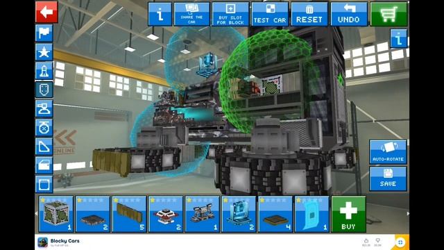 Blocky Cars M1 tank shark hover car glitch level 10 easy смотреть онлайн