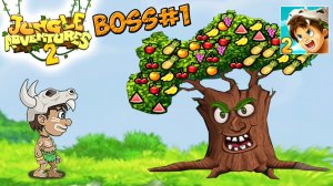 ВСТРЕЧА с БОССОМ приключение ТАРЗАНА в ДЖУНГЛЯХ  - прохождение андроид мультик игры. видео для детей