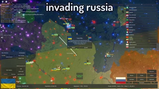 UKRAINE takes REVENGE on RUSSIA | Roblox: Rise of Nations смотреть онлайн