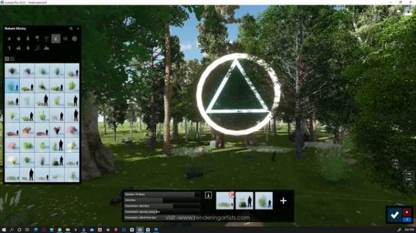 Realistic Lumion Landscape forest render tutorial in lumion 10