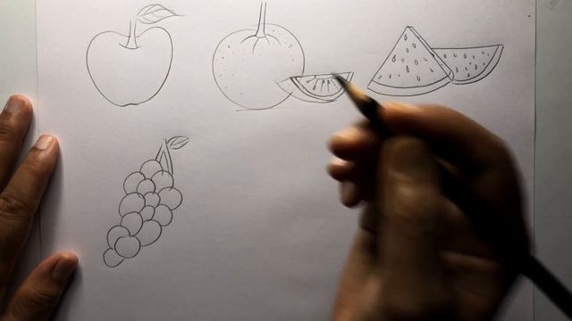 Drawing for Beginners - Step by Step | Day - 005 | How to draw Fruits смотреть онлайн