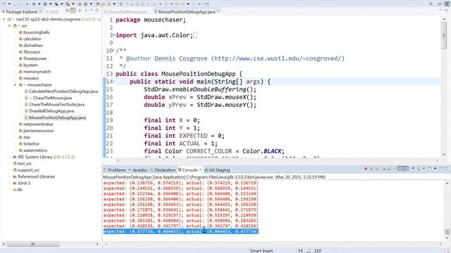 CSE 131: Chase The Mouse Get Mouse Position смотреть онлайн