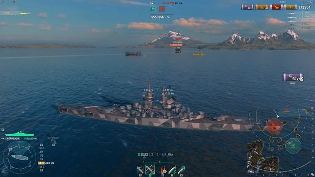 Тест ПМК Республики (World of Warships). смотреть онлайн