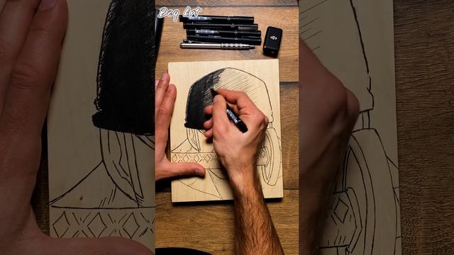 [ASMR] Drawing ZORO On WOOD ?✍️ (Real Time) - One Piece #satisfying #asmr смотреть онлайн
