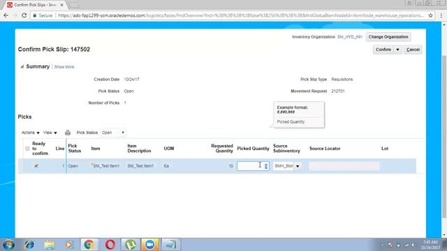 Oracle Fusion Inventory Transactions Discussion on Movement Request, Pick Slips and Reservations смотреть онлайн