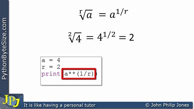 Python Complex Numbers (15) Law of Indices (Roots) смотреть онлайн