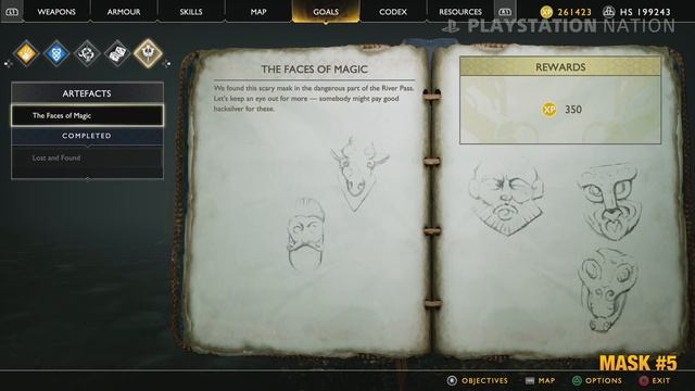 God of War (2018) - Collectibles - Artifacts: The Faces of Magic смотреть онлайн