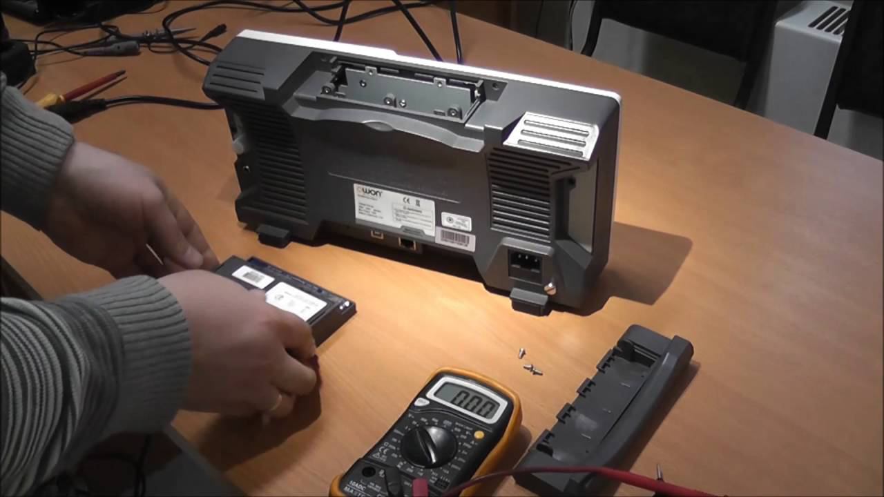 Аккумулятор для цифрового осциллографа OWON XDS3102. Небольшой обзор и установка. смотреть онлайн