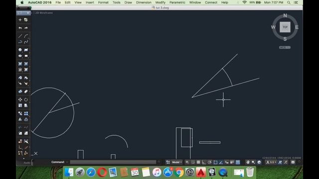 Tutorial - 5 AutoCAD 2016 - Autocad tools : trim , extend , mirror , offset indepth смотреть онлайн