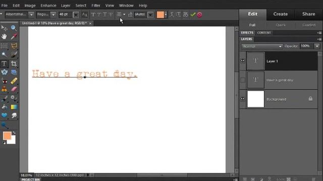 Photoshop Elements Tip: Move Text on Text Tool смотреть онлайн