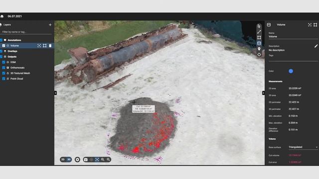 How To Measure Volume In Pix4D Cloud/Как измерить объем в Pix4D Cloud