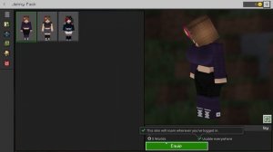 Jenny Skin Pack for Minecraft Bedrock