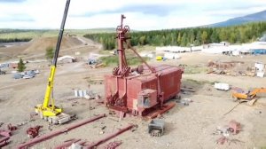 монтаж шагающего экскаватора