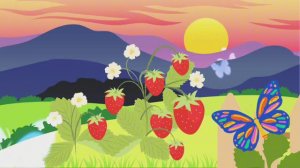 Клубничка. Колыбельная. Песенка про клубнику для малышей. Песенка для детского сада.