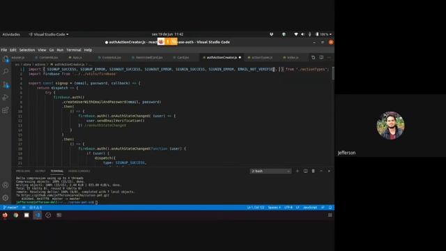 React, Redux e Firebase Authentication com Jefferson Carvalho - parte 5 смотреть онлайн