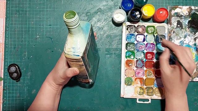 декорирование бутылки " Рыбалка" смотреть онлайн