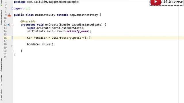 Dagger2 for Beginners-3 | Implementing Manual Dependency Injection (DI without Framework)|U4Univers смотреть онлайн