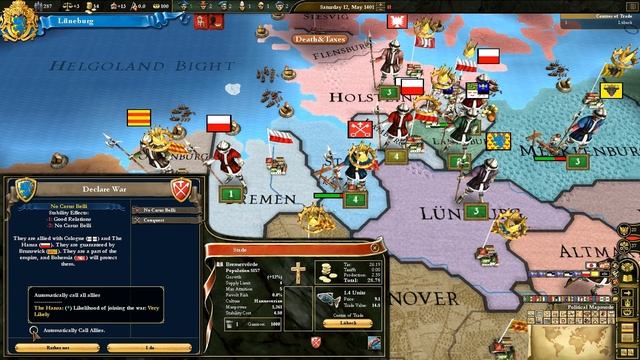 Lüneburg 01 Europa Universalis 3 III Divine Wind Death and Taxes Let's Play смотреть онлайн