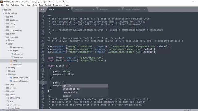 Tutorial Laravel Vue js Indonesia #7 - Route Configuration смотреть онлайн