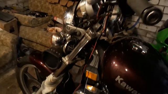 Установил китайскую музыку на мопед Kawasaki VN 750. Тест 2 смотреть онлайн