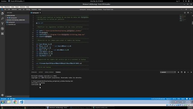 Automatización backup PostgreSQL Windows смотреть онлайн