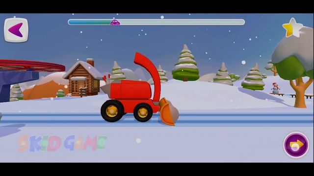 Leo the Truck & Snowblower - Game Play - Skid Game TV смотреть онлайн
