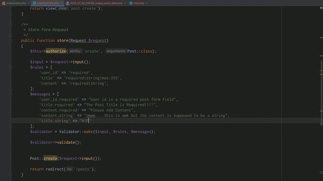 Laravel Validation ?(2020 Laravel Authorization ~ Lesson 6) смотреть онлайн