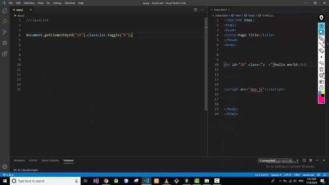 javascript class list part2 | التلاعب بقيم الكلاس جافا سكربت смотреть онлайн