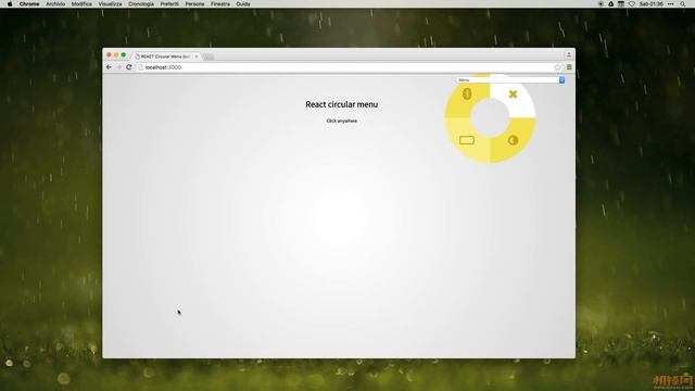 Circular menu - mouse+submenu - Built in D3.js and React смотреть онлайн