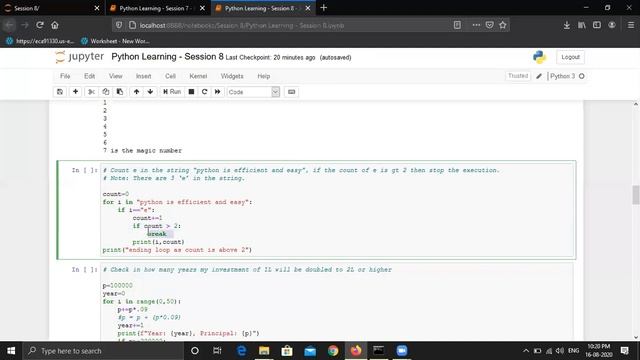 Python Learning | Session 8 - Part 1 смотреть онлайн