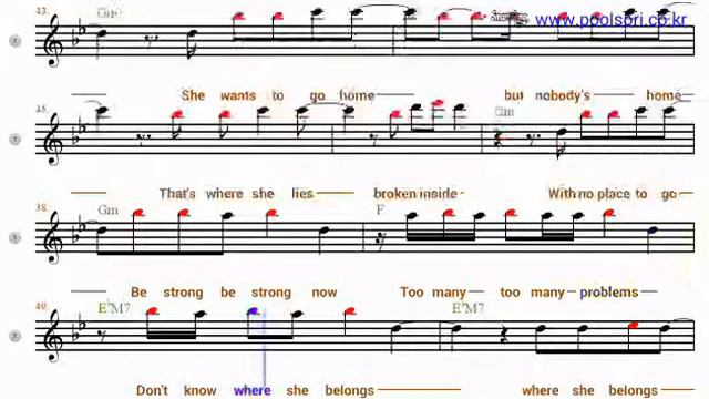 Nobody`s Home - Bb Tenor/Soprano Sax Sheet Music [ Avril Lavigne ] смотреть онлайн