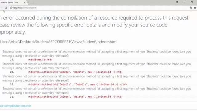 Part 3 ASP.NET CORE MVC Using CLI VSCODE EF Database First смотреть онлайн