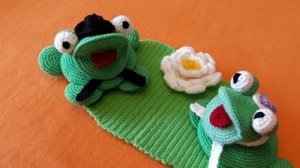 Игрушки вязаные «Лягушата»