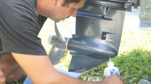 yamaha 40 xws замена масла в редукторе