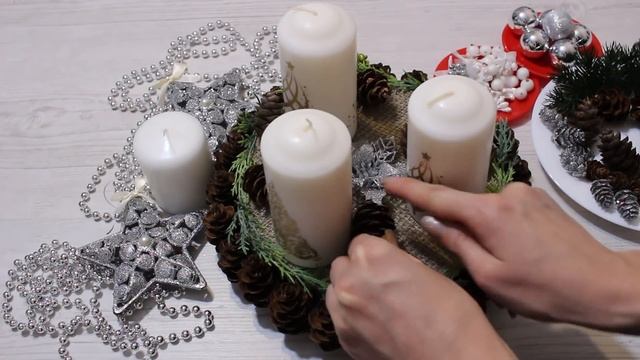 DIY Новогодний подсвечник своими руками. Новогодний декор. DIY Christmas Candlestick.