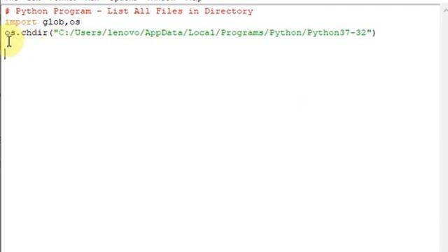 Python Program - List All Files in Directory смотреть онлайн
