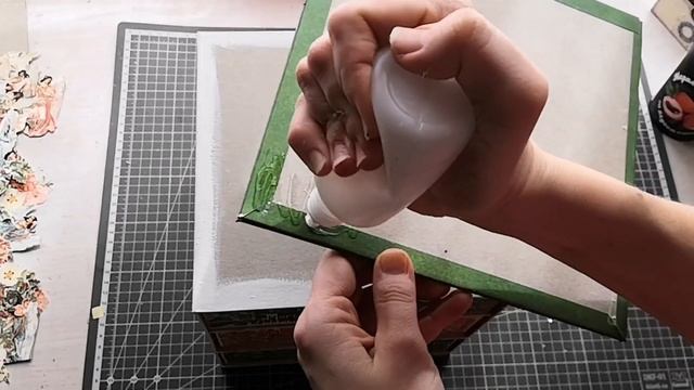 Шкатулка с двусторонней крышкой и поп ап конструкцией внутри. смотреть онлайн