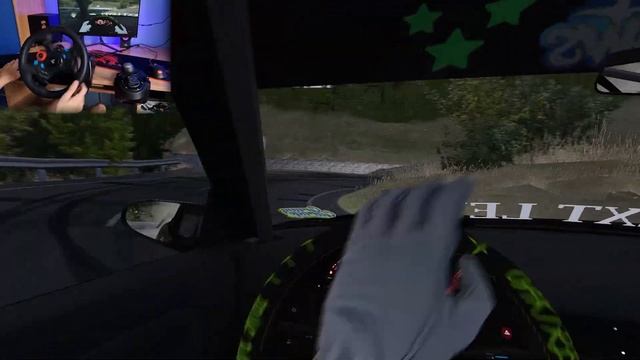 Drifting GravyGarage 200SX - LOUD Exhaust - Assetto Corsa | Steering Wheel Gameplay | смотреть онлайн