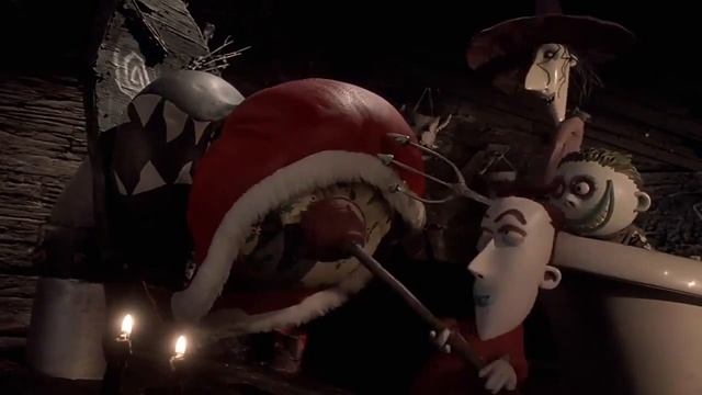The Nightmare Before Christmas - Santa goes to Oogie Boogie's lair смотреть онлайн
